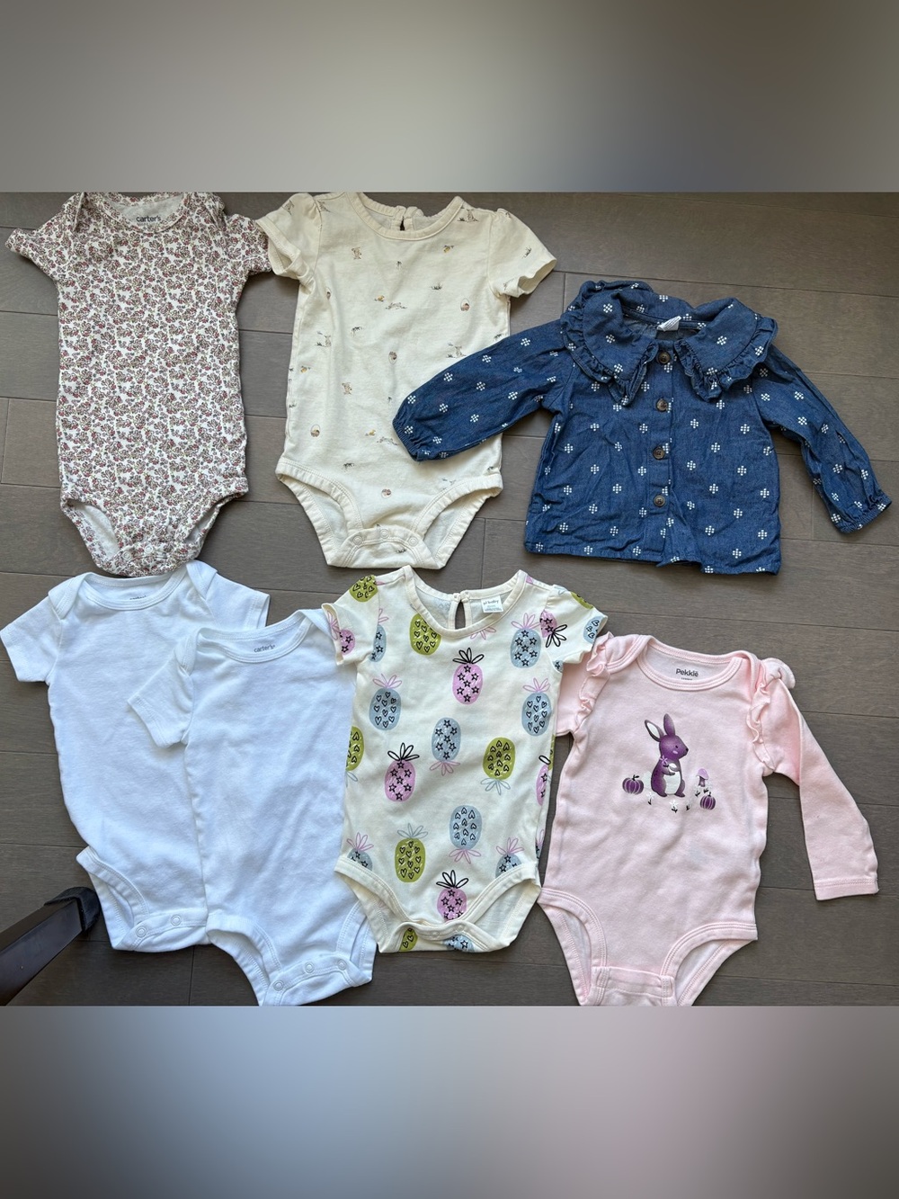 Baby Girls’ Onesie/Top Bundle